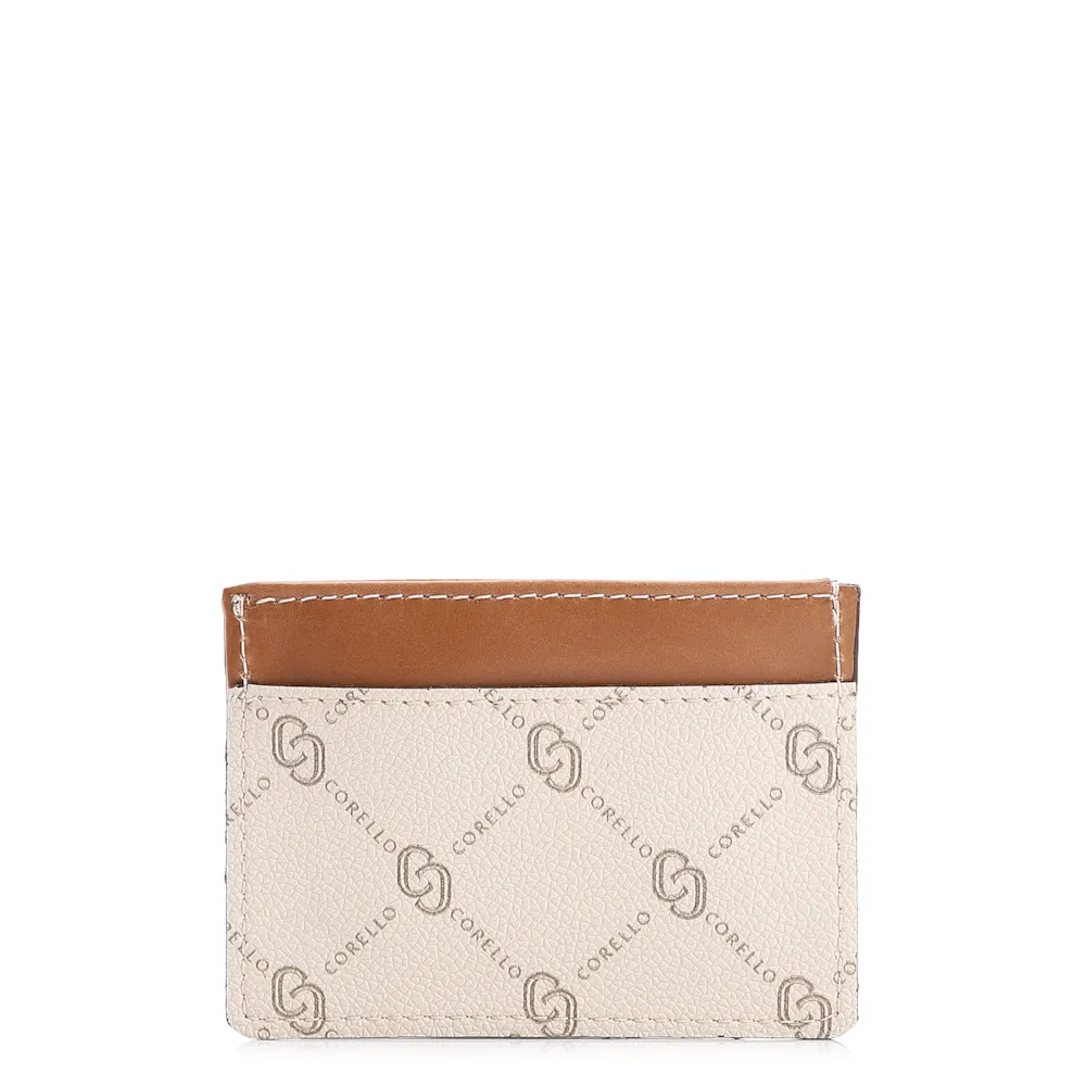 Porta Cartão Monograma Off White/Marrom - imagem 3