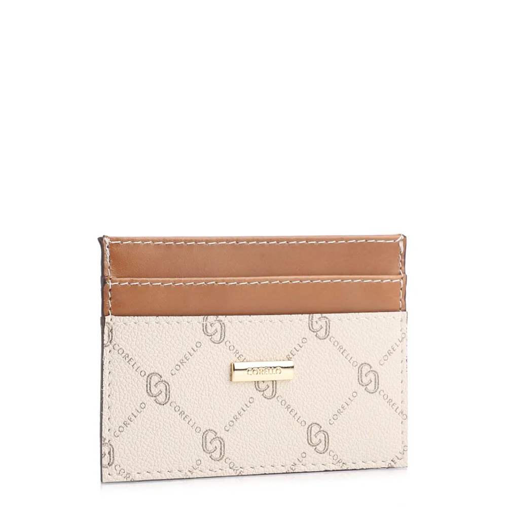 Porta Cartão Monograma Off White/Marrom - imagem 2