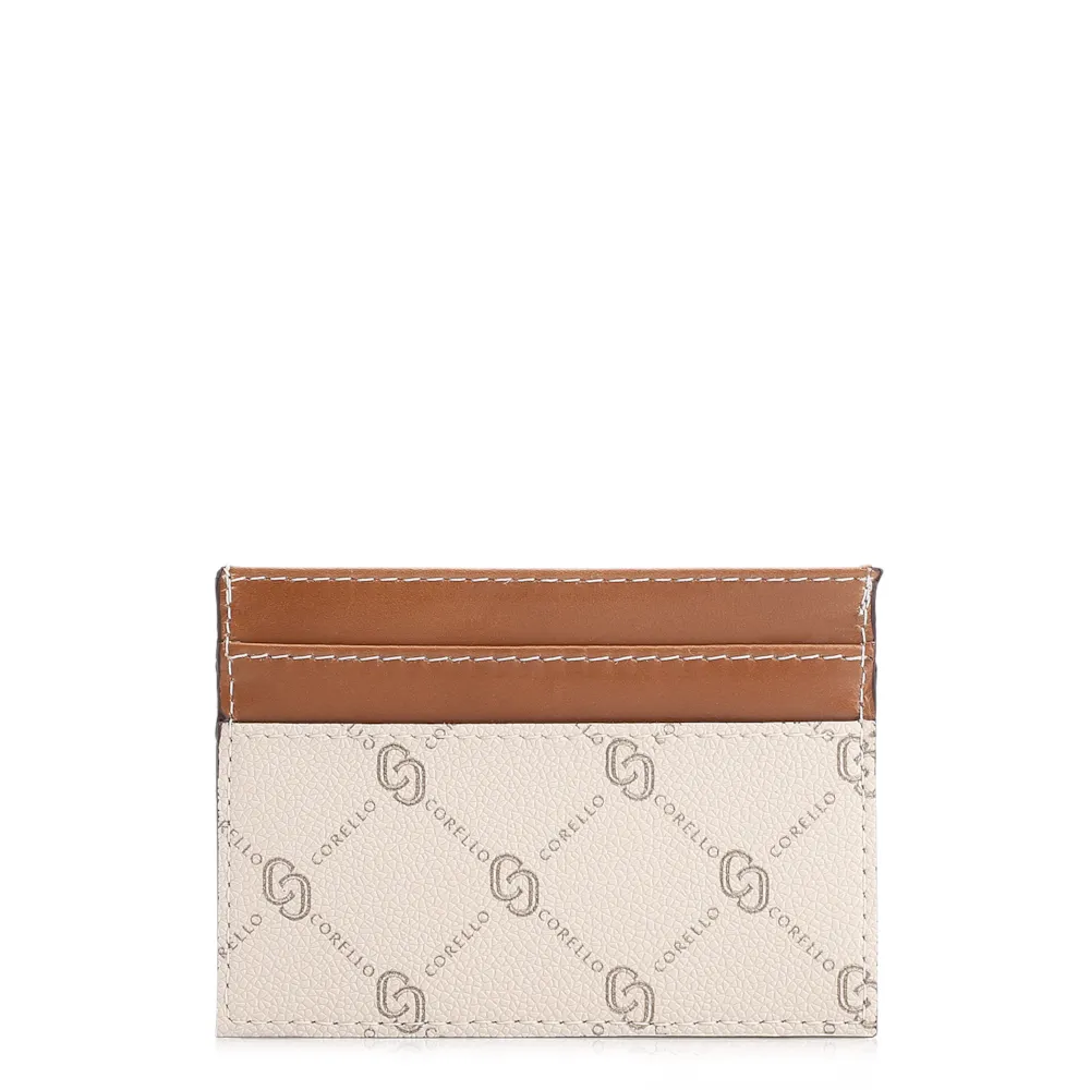 Porta Cartão Monograma Off White/Marrom - imagem 3
