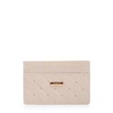 Porta Cartão Off White Couro Tressê