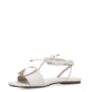 Rasteira Aysha Couro Off White - imagem 4