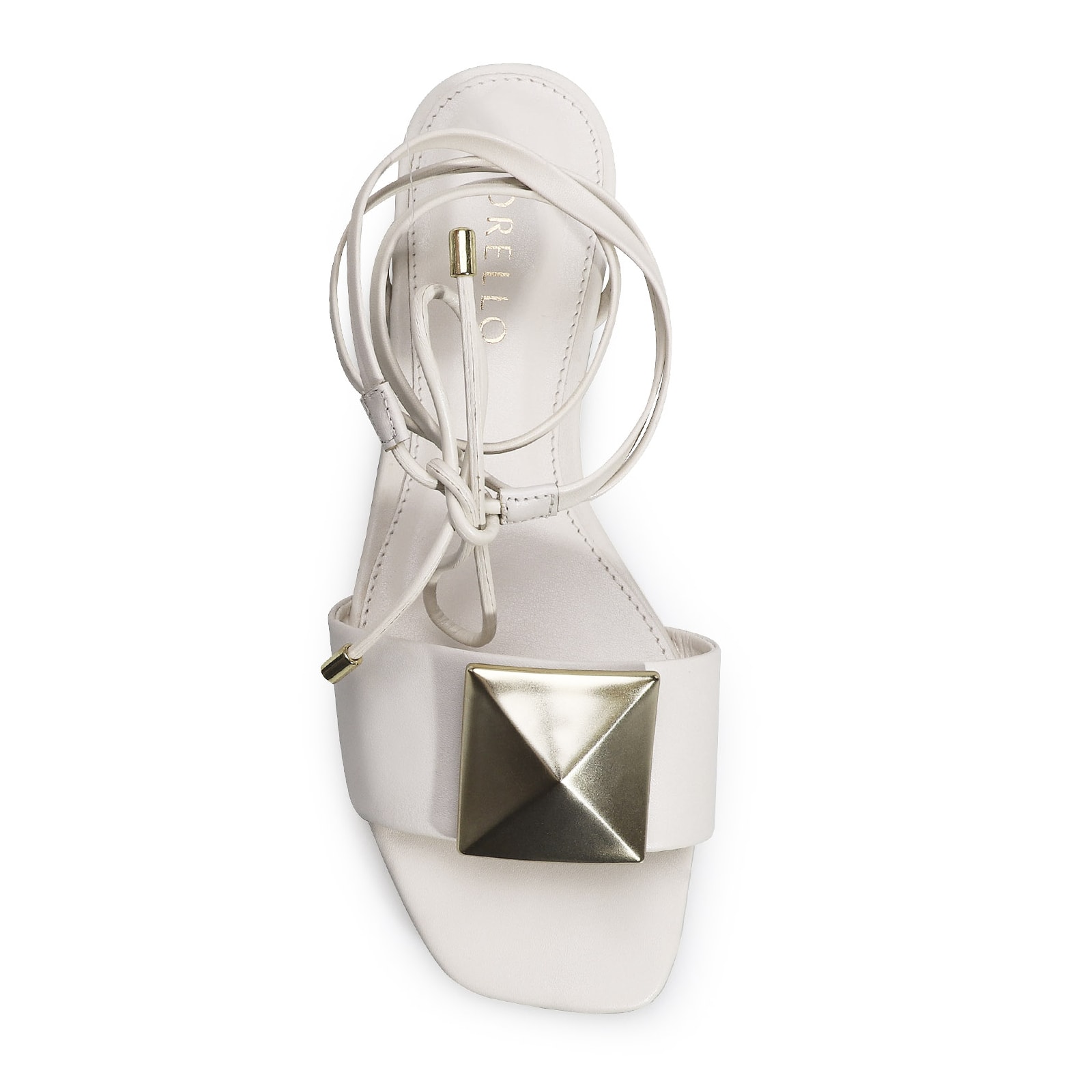 Rasteira Aysha Couro Off White