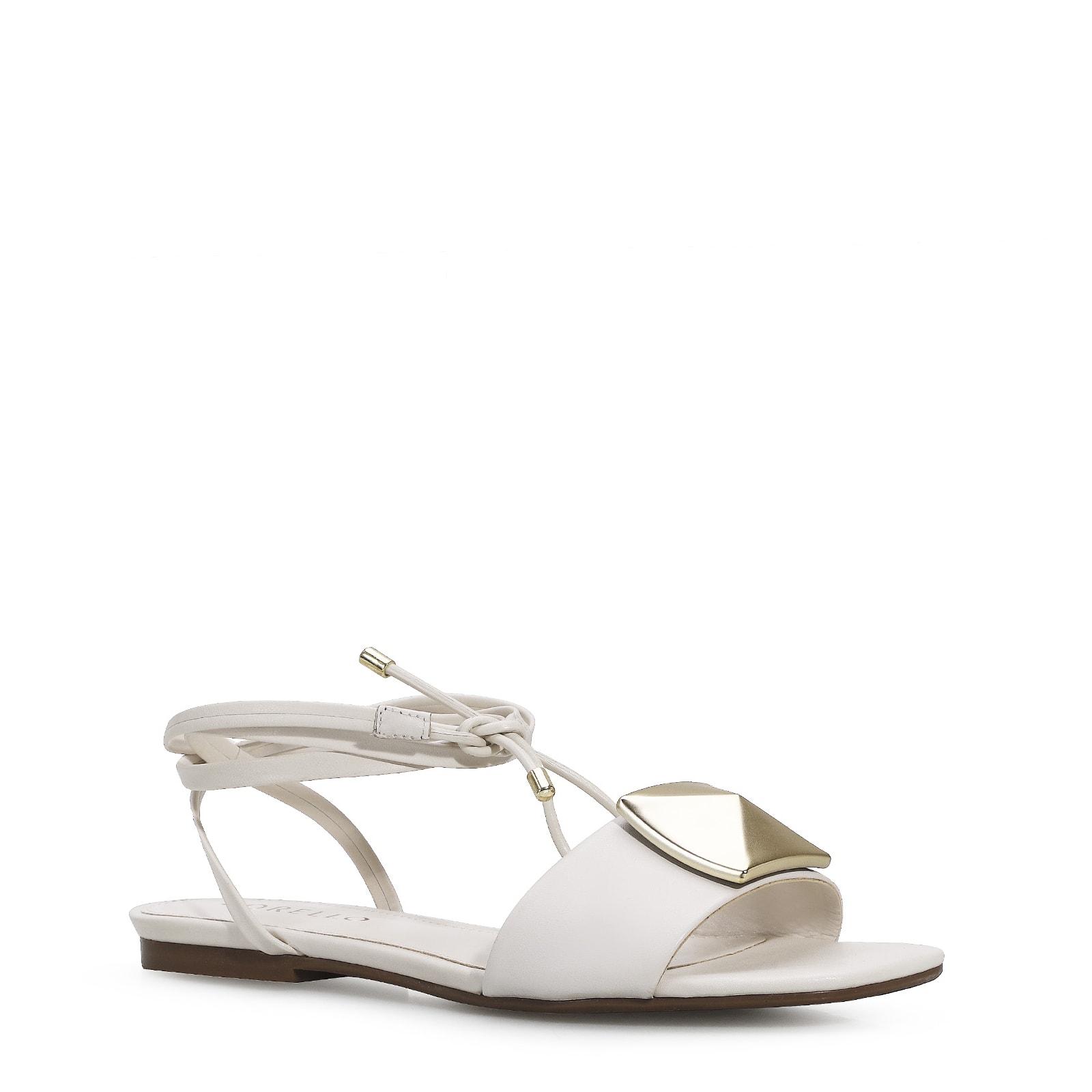 Rasteira Aysha Couro Off White