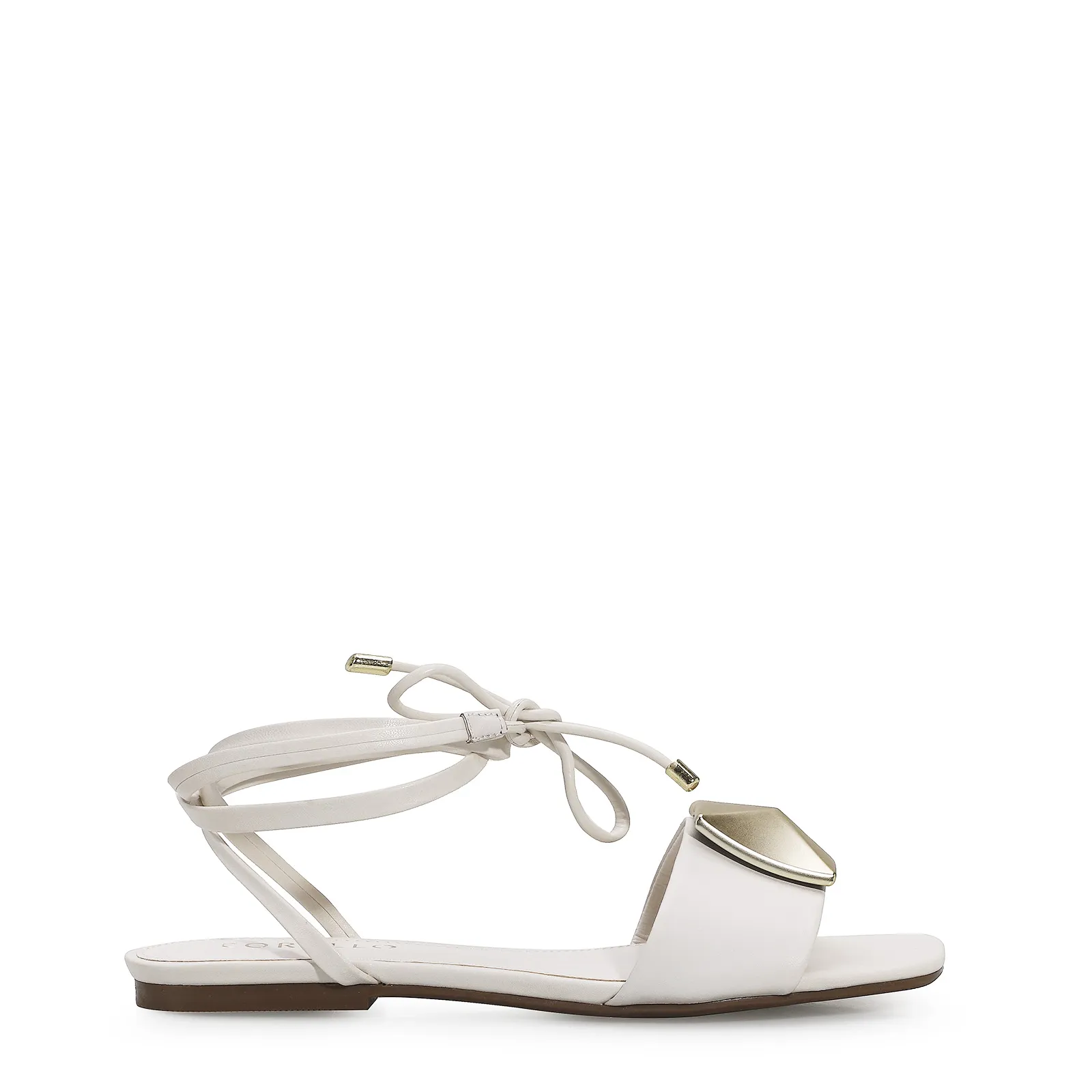 Rasteira Aysha Couro Off White