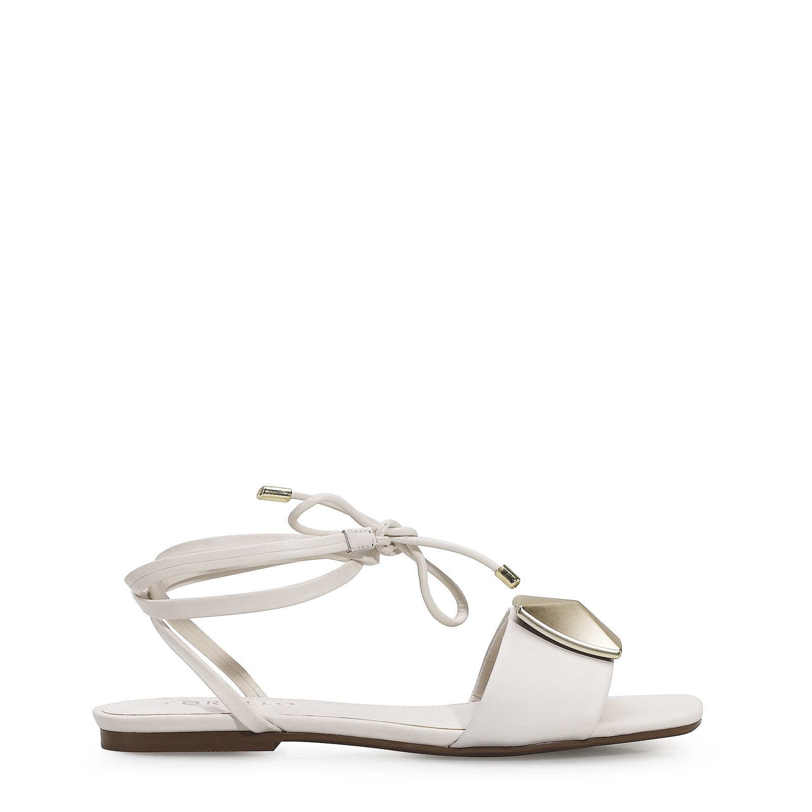 Rasteira Aysha Couro Off White