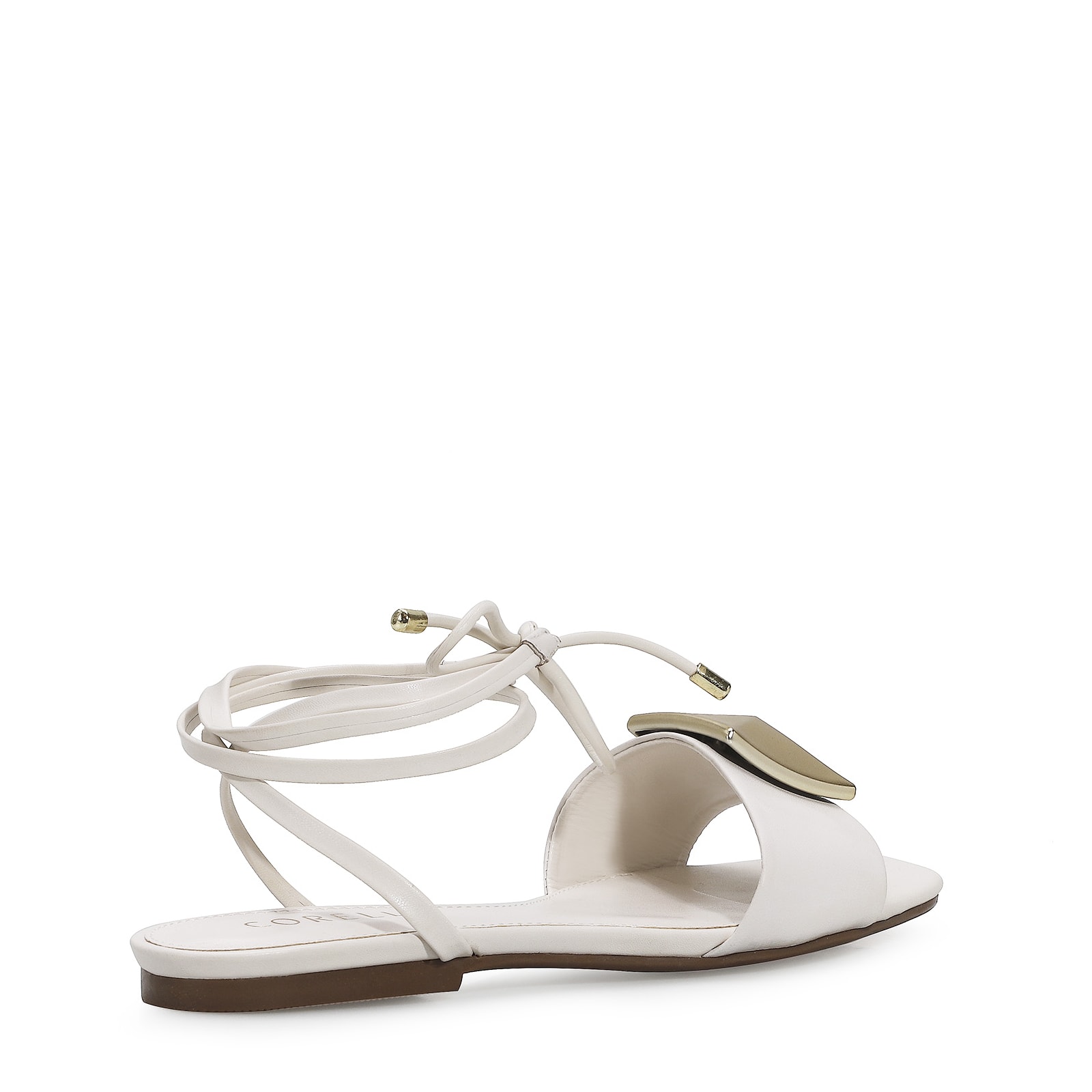 Rasteira Aysha Couro Off White