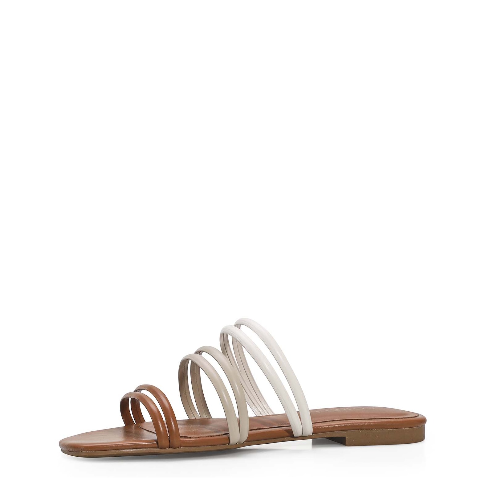 Rasteirinha Alt Caramelo/Off White