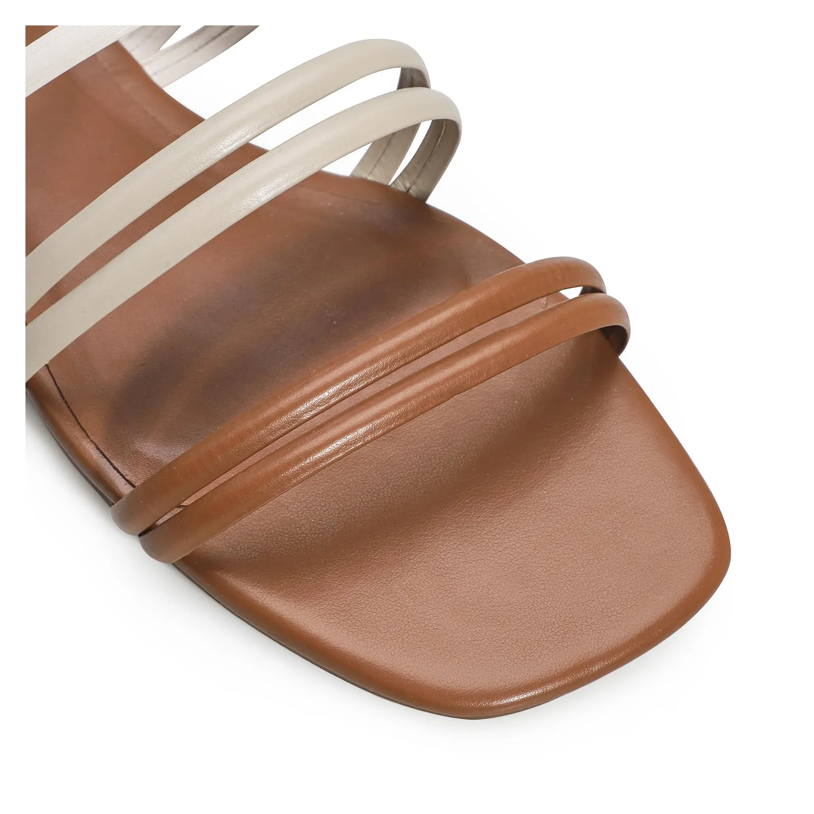 Rasteirinha Alt Caramelo/Off White