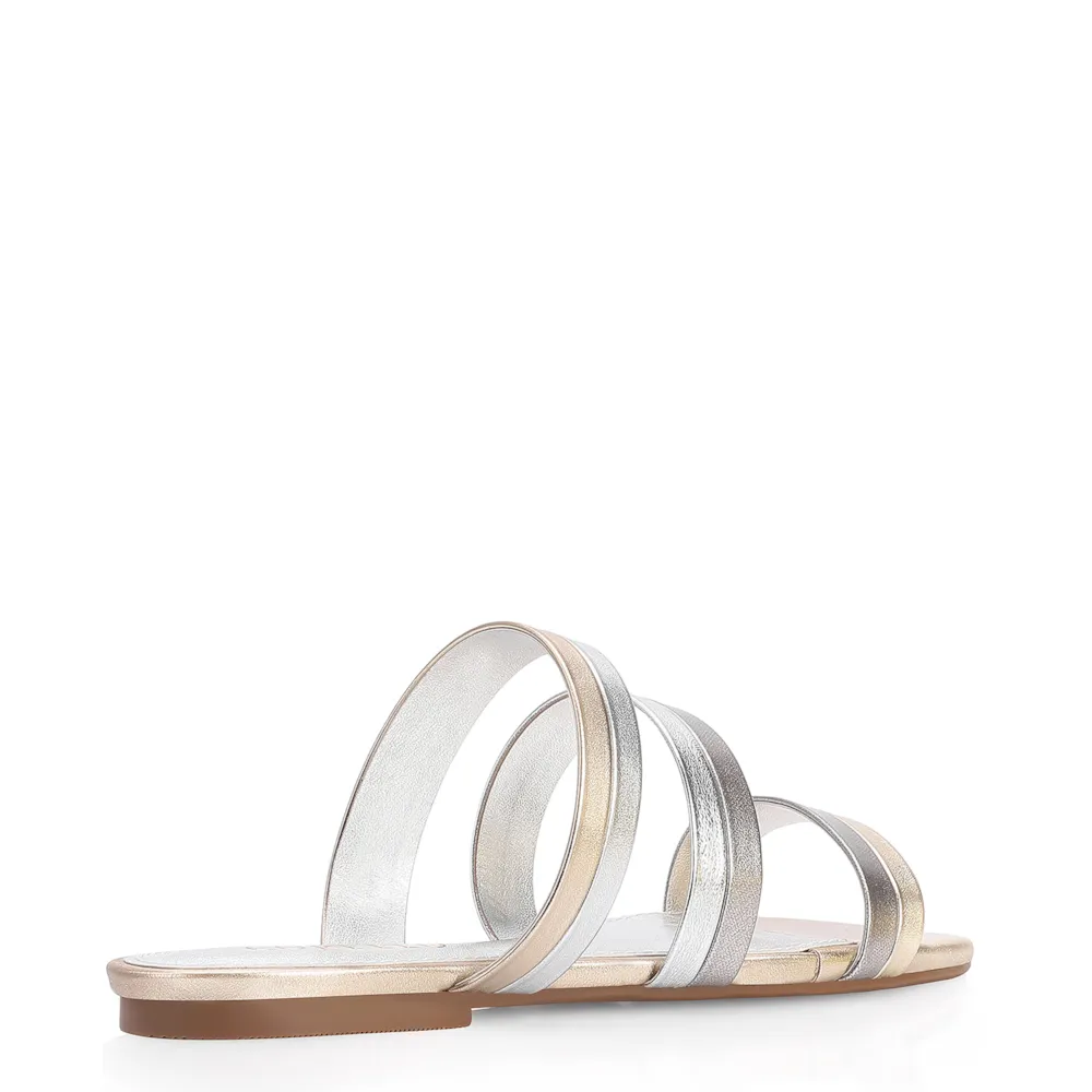 Rasteirinha Alt Dourado/Prata - imagem 3