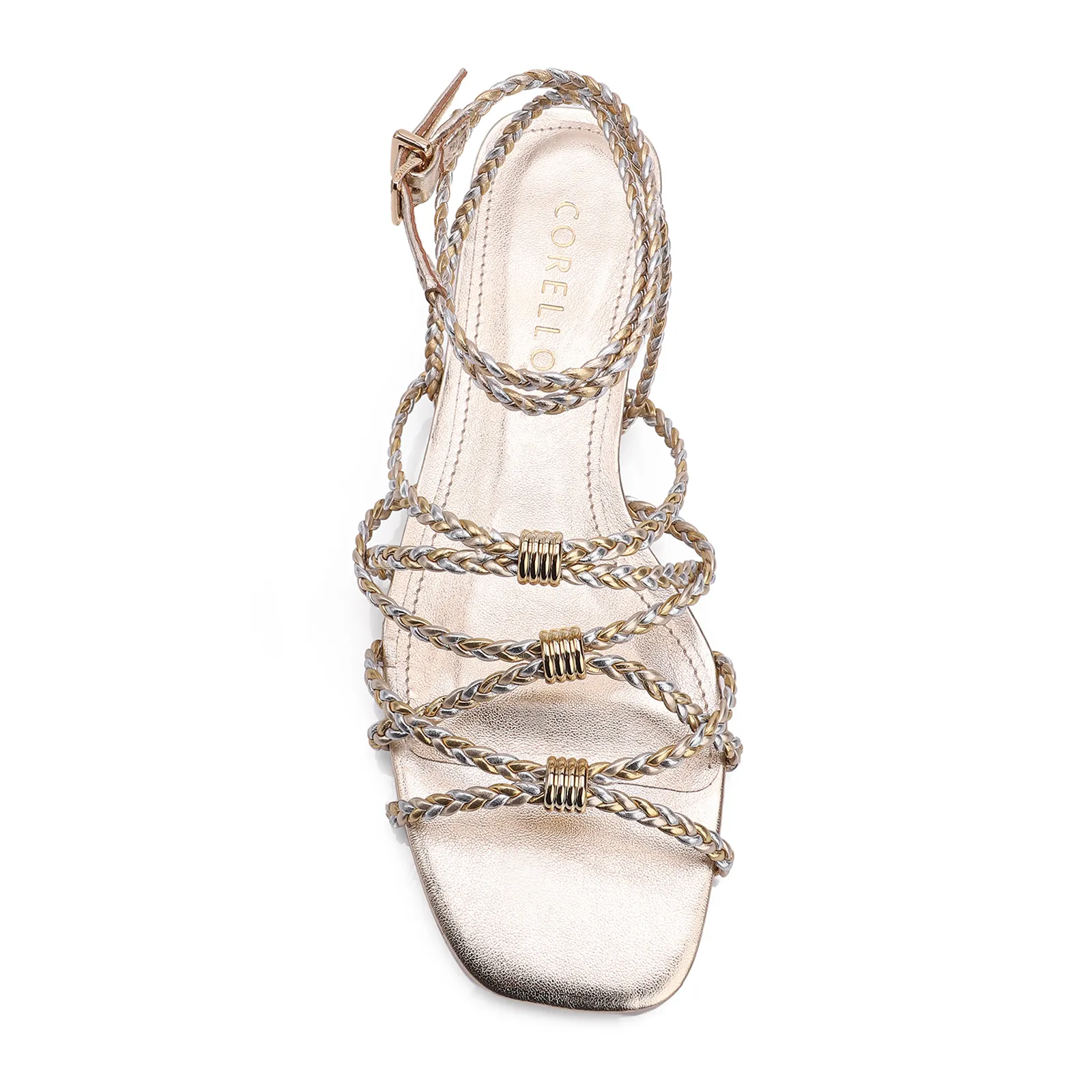 Rasteirinha Alt Dourado/Prata