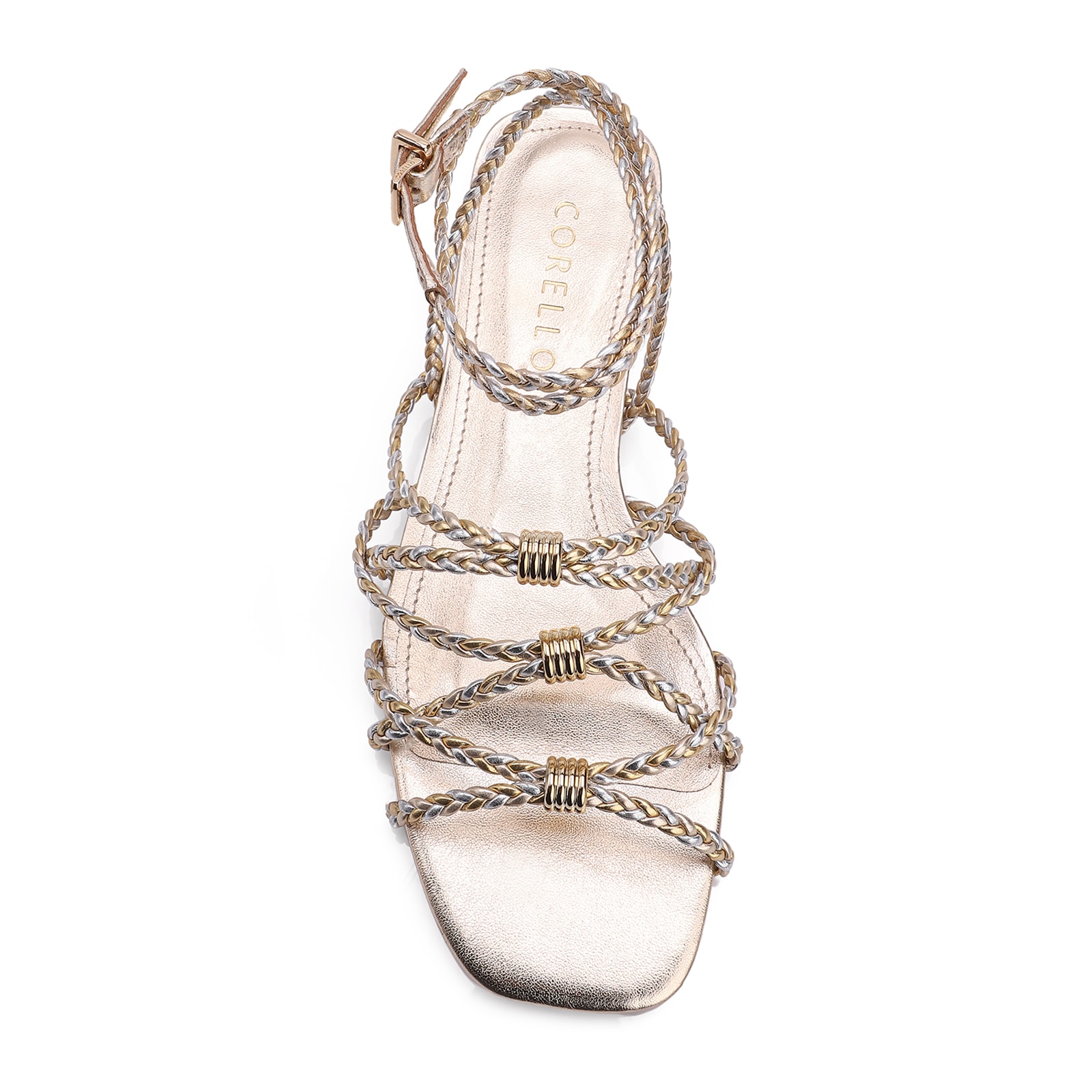 Rasteirinha Alt Dourado/Prata