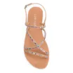 Rasteirinha Alt Marrom/Strass Colorido - imagem 6