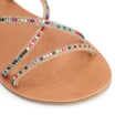 Rasteirinha Alt Marrom/Strass Colorido - imagem 7