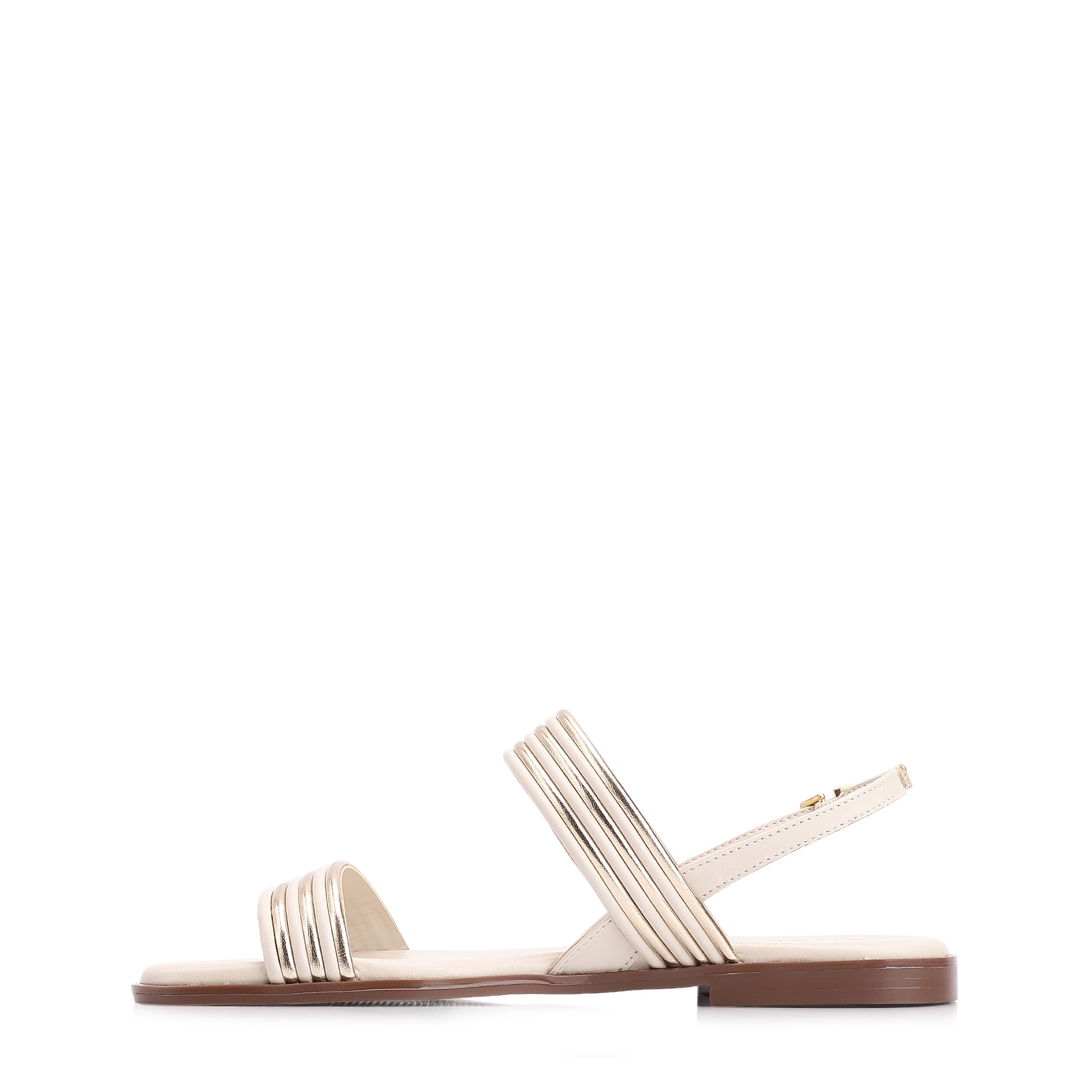 Rasteirinha Alt Off White/Alt Dourado