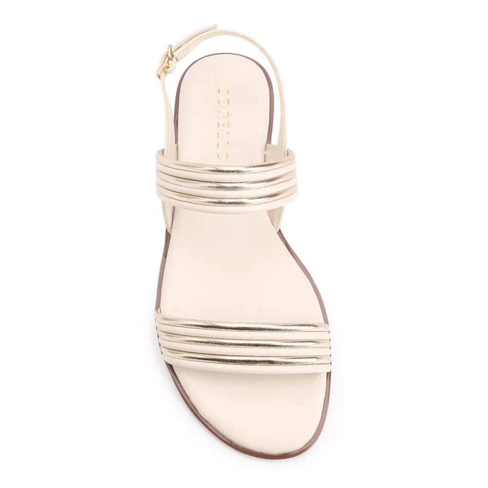 Rasteirinha Alt Off White/Alt Dourado - imagem 5