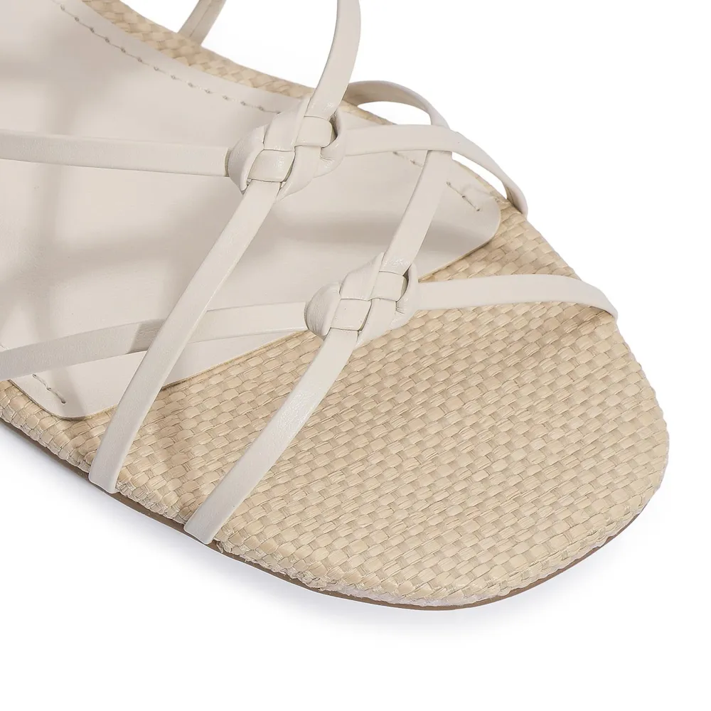 Rasteirinha Alt Off White/Ráfia - imagem 7
