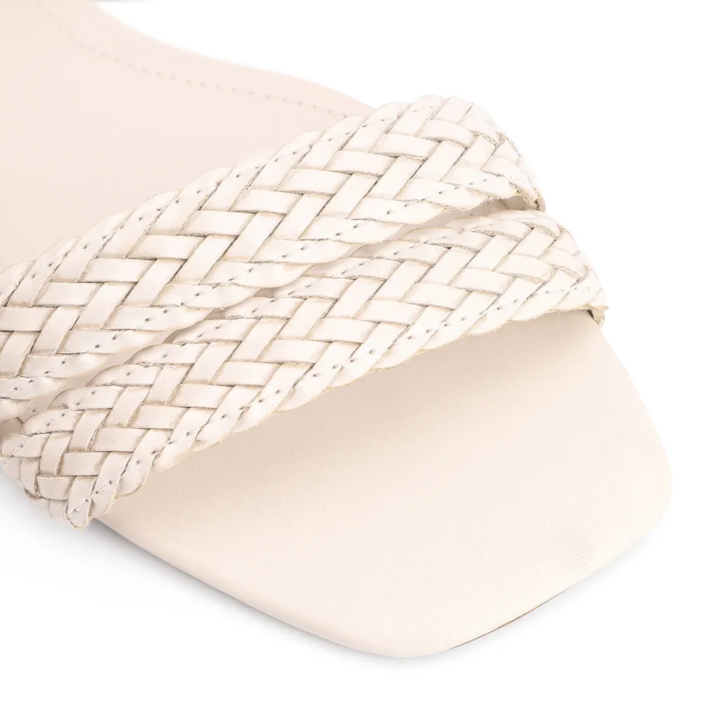 Rasteirinha Alt Tramado Off White - imagem 6