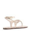 Rasteirinha Animal Print Alt Python Off White - imagem 4
