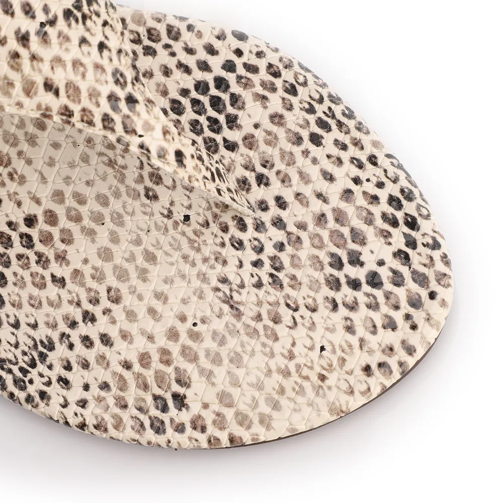 Rasteirinha Animal Print Alt Python Off White - imagem 7