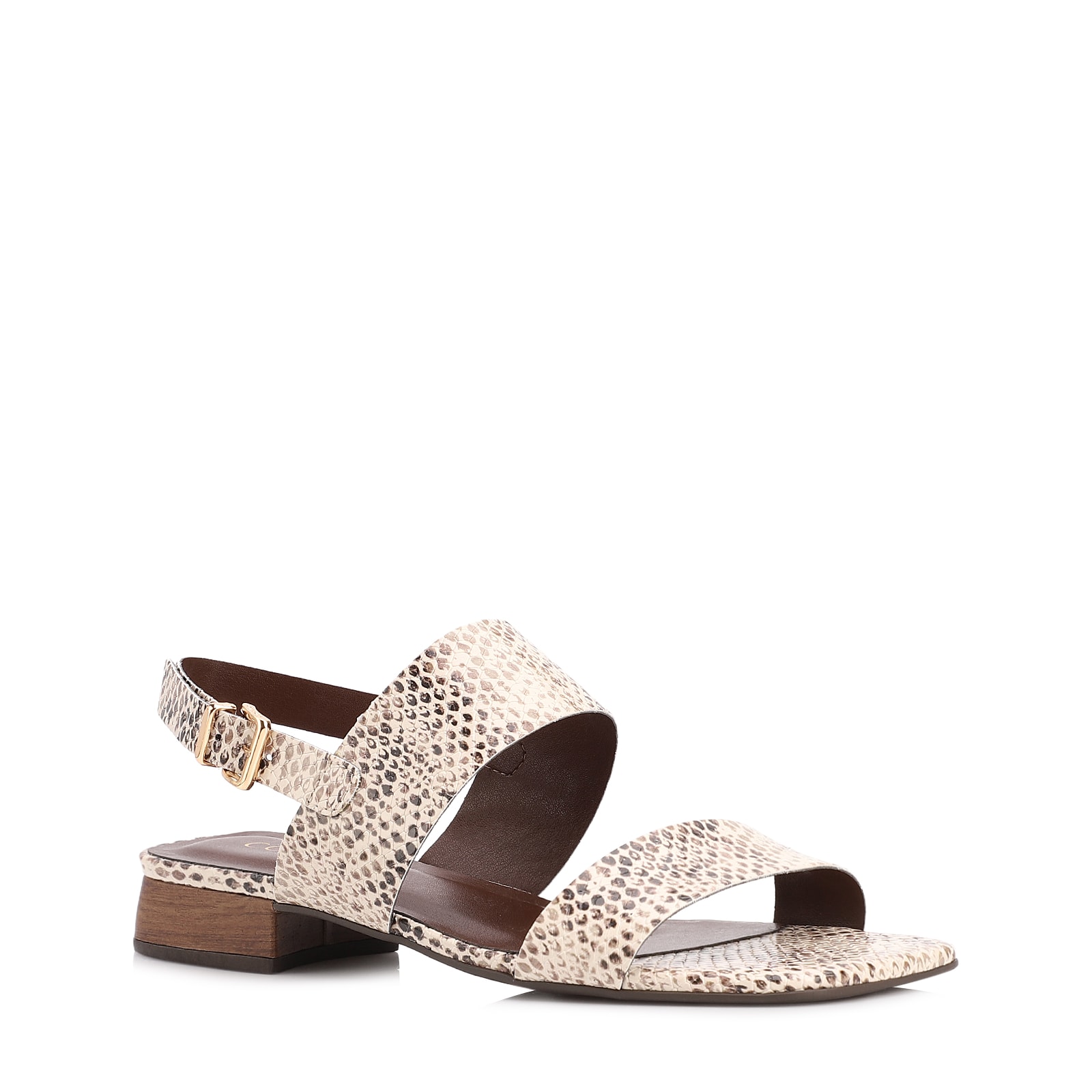 Rasteirinha Animal Print Salto Baixo Alt Pytthon