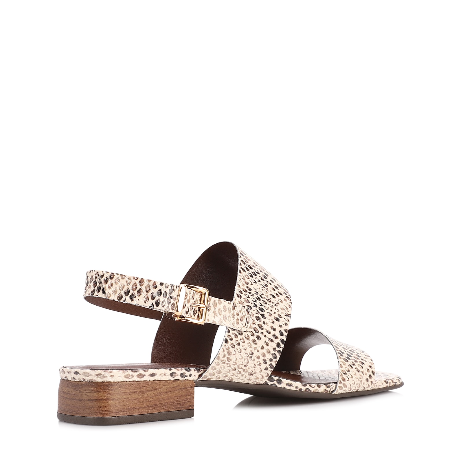 Rasteirinha Animal Print Salto Baixo Alt Pytthon