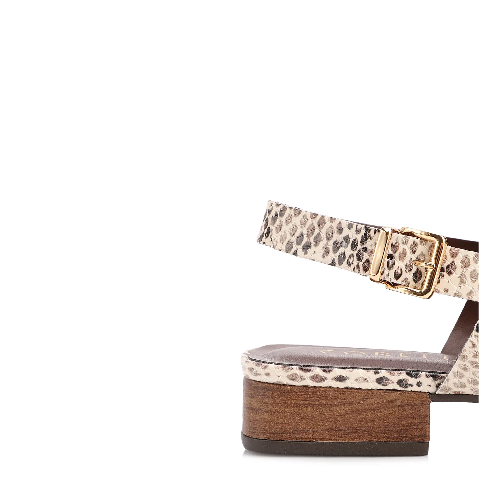 Rasteirinha Animal Print Salto Baixo Alt Pytthon
