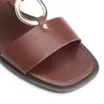 Rasteirinha Argola Couro Marrom - imagem 6