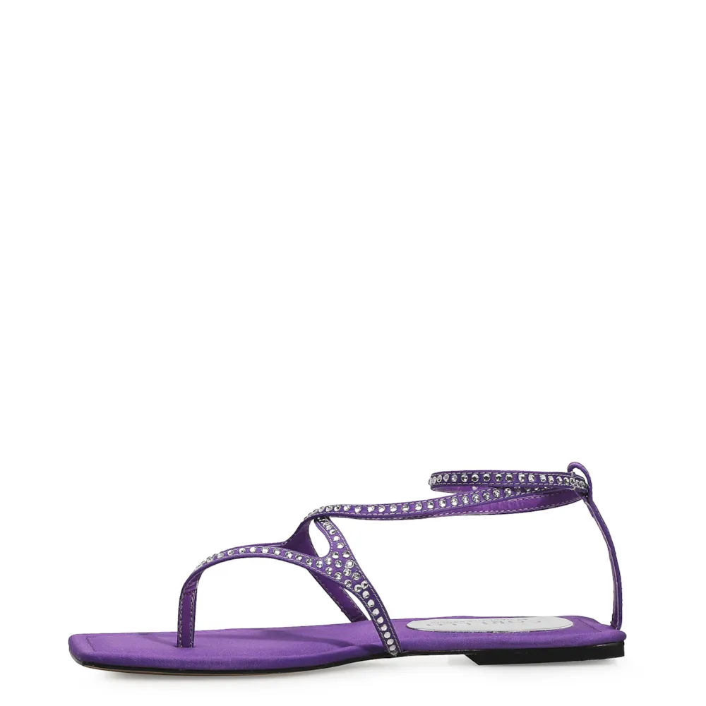 Rasteirinha Cetim Roxo - imagem 5