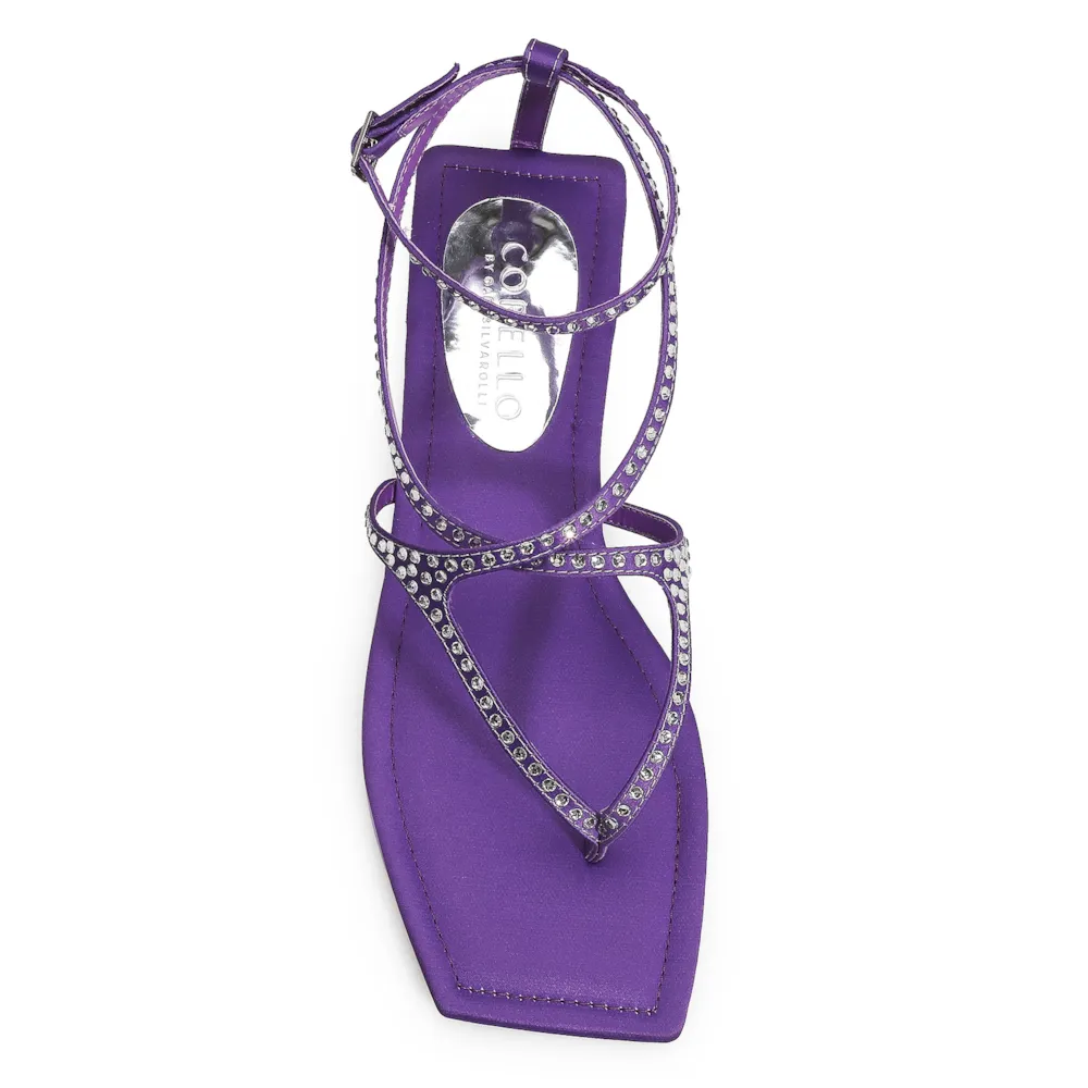 Rasteirinha Cetim Roxo - imagem 6