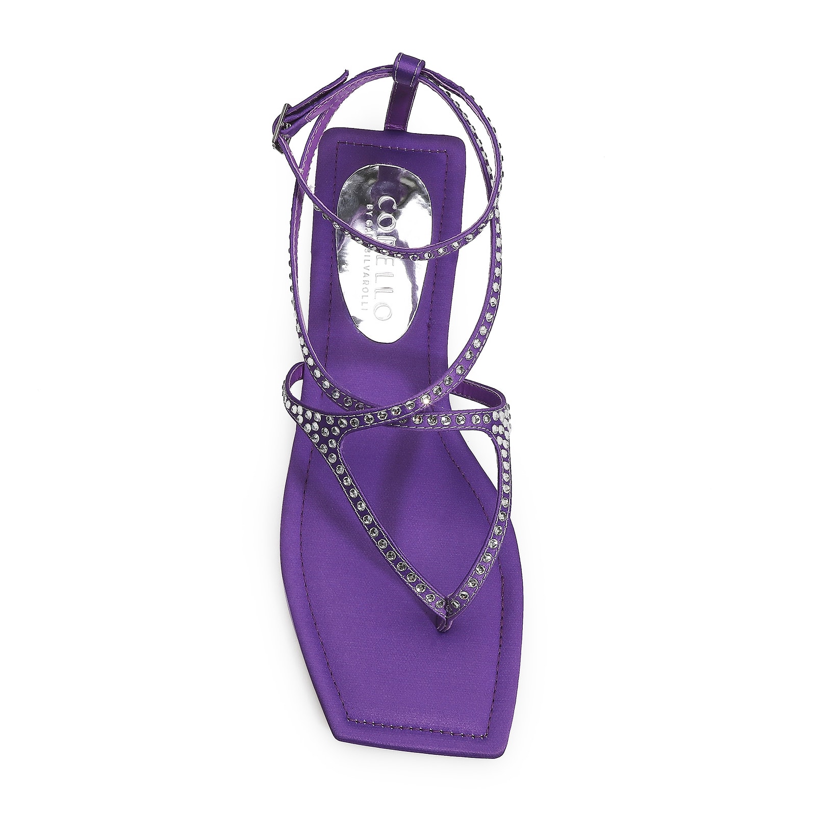 Rasteirinha Cetim Roxo