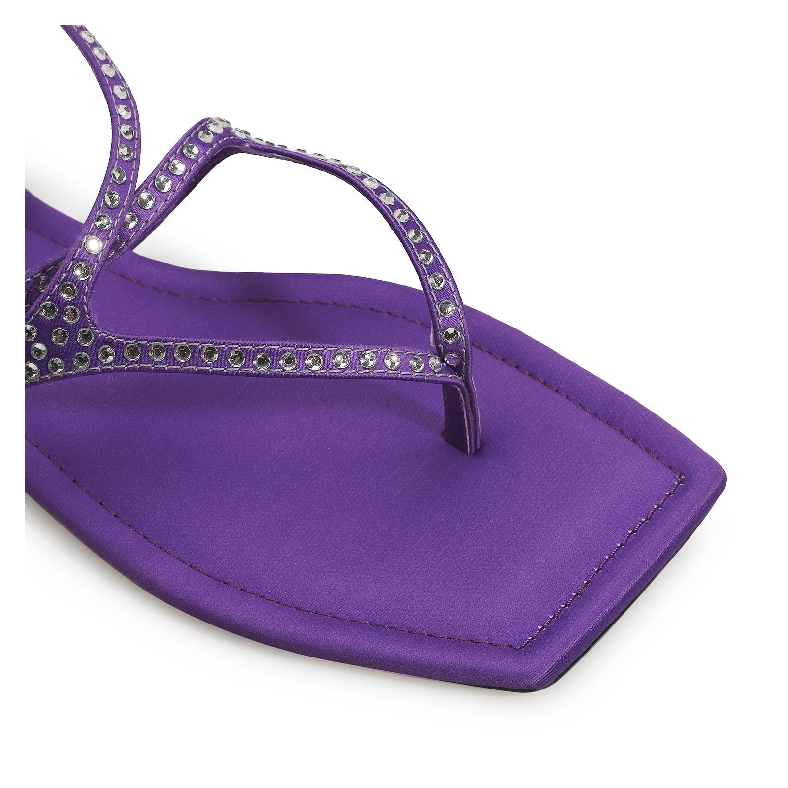 Rasteirinha Cetim Roxo