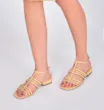 Rasteirinha Couro Amarelo - imagem 2
