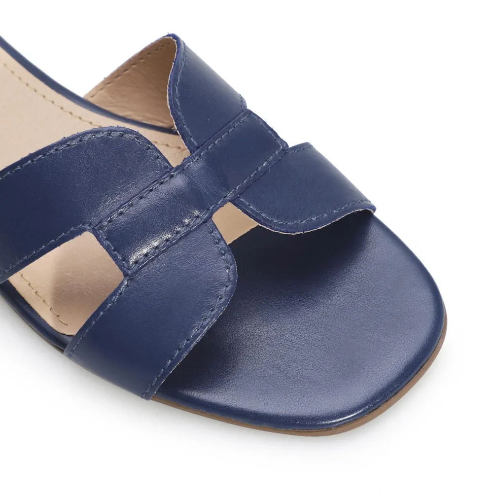 Rasteirinha Couro Azul - imagem 6
