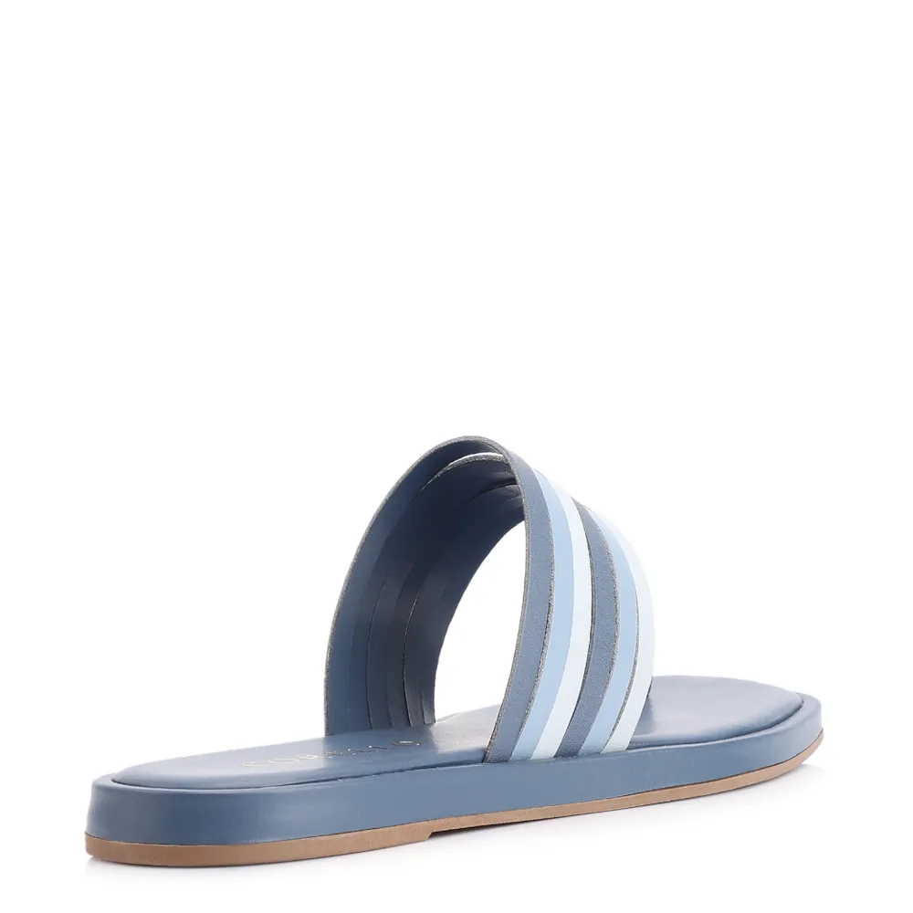 Rasteirinha Couro Azul - imagem 4