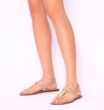 Rasteirinha Couro Bege - imagem 2