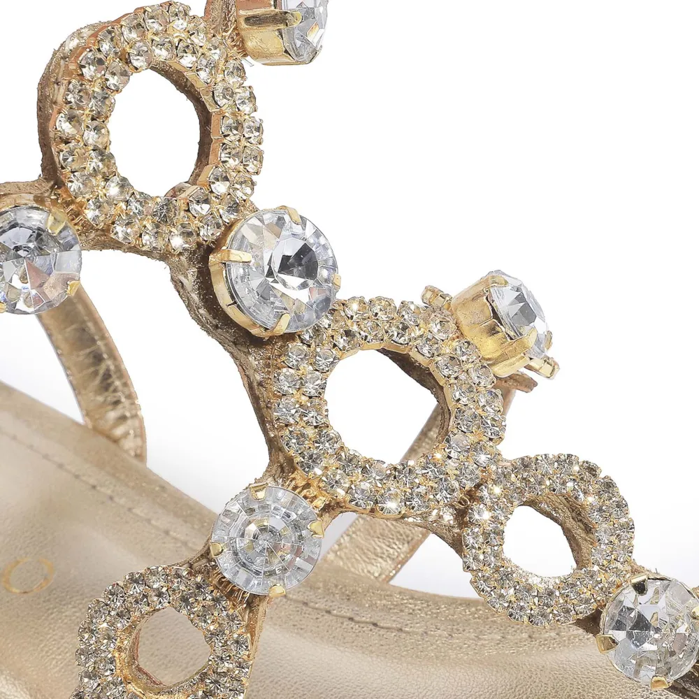 Rasteirinha Couro Champagne - imagem 8