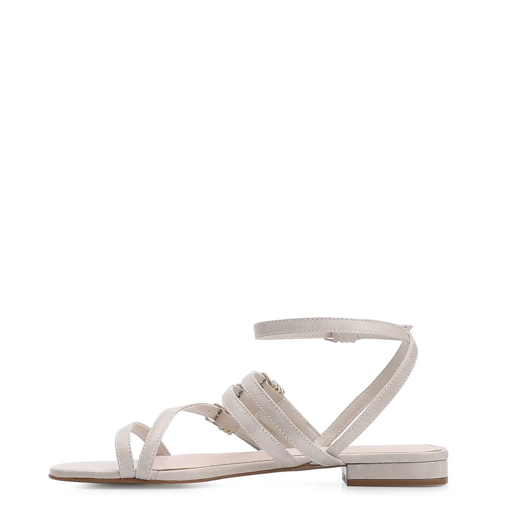 Rasteirinha Couro Estonado Off White - imagem 5