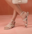 Rasteirinha Couro Estonado Off White - imagem 2
