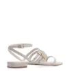 Rasteirinha Couro Estonado Off White - imagem 4