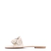 Rasteirinha Couro Flores Off White - imagem 4