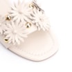 Rasteirinha Couro Flores Off White - imagem 6