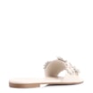 Rasteirinha Couro Flores Off White - imagem 3