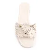 Rasteirinha Couro Flores Off White - imagem 5