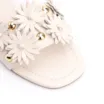 Rasteirinha Couro Flores Off White - imagem 6