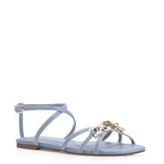 Couro Lezard Azul