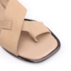 Rasteirinha Couro Nobuck Croco Bege - imagem 6