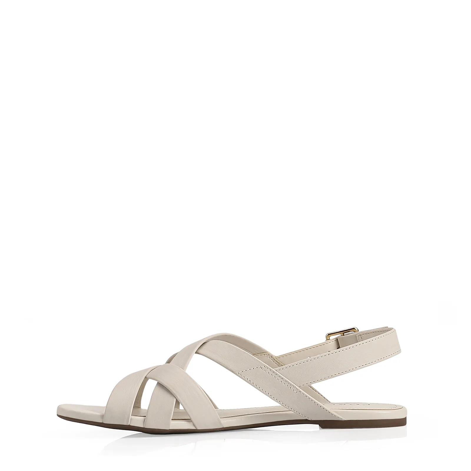 Rasteirinha Couro Off White