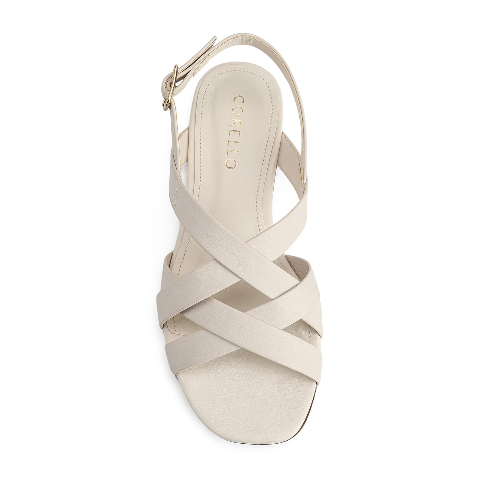 Rasteirinha Couro Off White