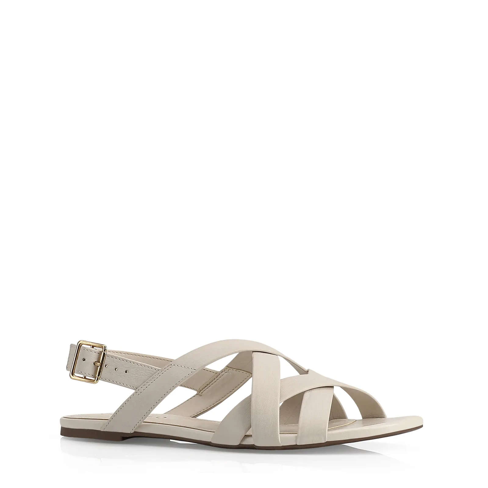 Rasteirinha Couro Off White