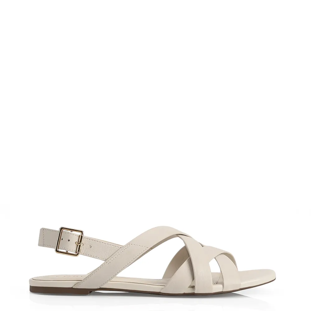 Rasteirinha Couro Off White - imagem 2